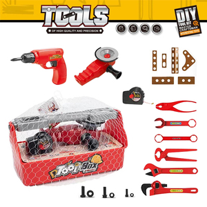 JinYing Interesting Craftsman Red 22 Pieces Net Bag Screwdrivers Power <b>Tools</b> Kit <b>Set</b> Box for Boys - Product Image 4