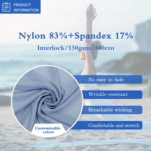 Phổ Biến 4 Cách Căng Lưới Dệt Kim Vải 83% Nylon 17% <span class=keywords><strong>Spandex</strong></span> Wicking Thoáng Khí Nhanh Chóng Làm Khô Thể Thao Vải Cho Thể Thao - Product Image 4