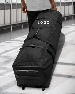 2024 Hot Sale Golf Travel Storage Bag Cover Portable Black Golf Travel Carry Bag With Wheels