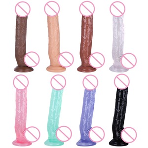 Hochwertiger Weichsilikon Körper-Masturbator Dildo-Vibrator mit Kabelloser Fernbedienung Plug-in Massagehammer für Damen - Product Image 1
