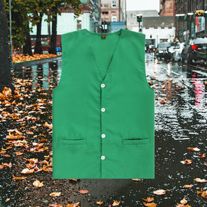 เสื้อกั๊กผู้ชายลำลอง คอวี ผ้าโพลีเอสเตอร์ ชั้นเดียว กระดุมติด จุของได้เยอะ สไตล์บ็อกเซอร์ ใส่สบาย ระบายอากาศดี เหมาะสำหรับฤดูร้อน ซักได้ - Product Image 3