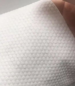 Tissu non tissé Spunlace à motif de points gaufrés en viscose et polyester, absorbant l'humidité, pour le nettoyage - Product Image 1