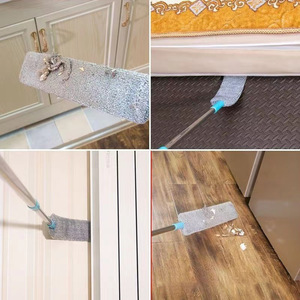 Brosse de nettoyage domestique en acier inoxydable, plumeau en <span class=keywords><strong>microfibre</strong></span>, balai pour le dessous du lit, pour dépoussiérer les fentes - Product Image 2