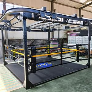 Ring <span class=keywords><strong>de</strong></span> boxe MMA ONEMAX avec sac <span class=keywords><strong>de</strong></span> frappe suspendu et tapis <span class=keywords><strong>de</strong></span> sol enroulable pour économiser <span class=keywords><strong>de</strong></span> l'espace pour l'entraînement <span class=keywords><strong>de</strong></span> boxe, MMA et lutte - Product Image 2