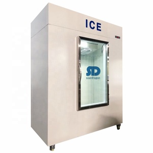 Soardragon 63Cuft Cửa Kính Duy Nhất Đóng Gói Cube Ice Merchandiser Trong Nhà Đóng Gói Ice Lưu Trữ Bin Với 1600L Đóng Gói Ice Lưu Trữ - Product Image 1