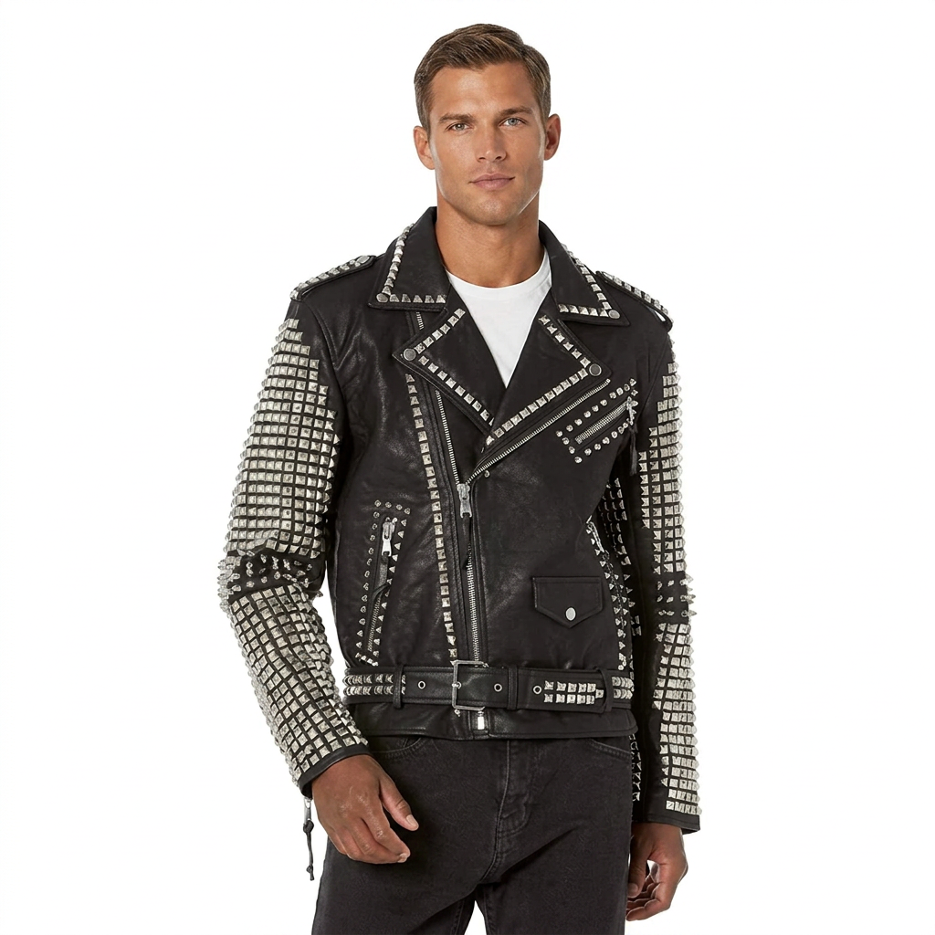 Wholesale High Quality Vegan Leather Jacket Quilted Leather