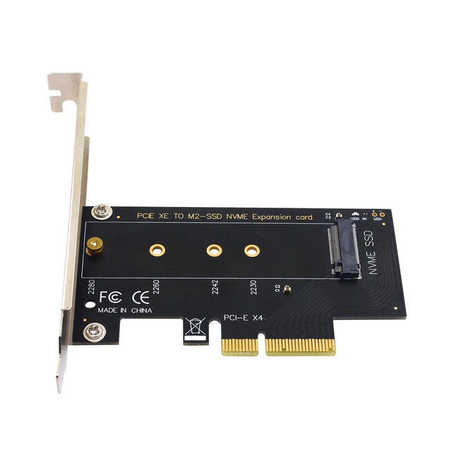 M.2 NVME to PCIE 4X Riser Adapter Board PCIE to M2-SSD NVME Expansion Card PCI Express X4 X8 X16