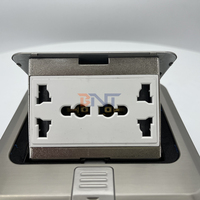 Boîte de prise électrique encastrable au sol en acier inoxydable 10A IP44 étanche, prise universelle