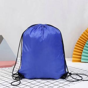 กระเป๋าเป้สะพายหลังแบบเชือกผูก โพลีเอสเตอร์ ราคาประหยัด สำหรับกีฬาและออกกำลังกาย - Product Image 2