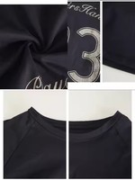 Camiseta de Moda al por Mayor con Logotipo Personalizado, Camiseta de Verano de Alta Calidad para Mujer, Camiseta Estampada de Manga Corta con Cuello Redondo, Ropa de Mujer
