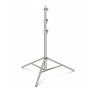 Stand 210cm 2.1m Stainless Steel photo studio light stand adjustable height three section tripod for video camera accessories