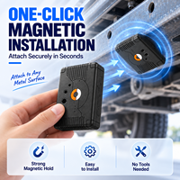 Traceur GPS 4G magnétique pour flotte de véhicules avec couverture mondiale, batterie longue autonomie et plateforme de gestion