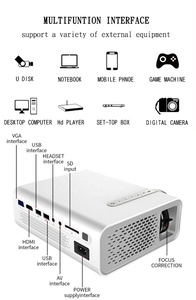 YG530 proyector LED con Multi-pantalla altavoz 1000 lúmenes 1080P VGA HD Video de los medios de película casa teatro - Product Image 4