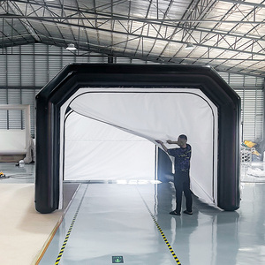 Tenda Garasi Portabel Kanopi Portabel Jendela Gulung Dinding Samping yang Dapat Dilepas untuk Penyimpanan Mobil Truk Kapal di Luar Ruangan - Product Image 4