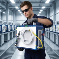 Mini soudeuse laser à fibre QCW avec fonction de soudage rapide par points pour la personnalisation de signalétique métallique en acier inoxydable 3D
