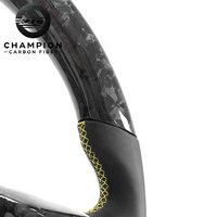 Volant en fibre de carbone pour Lamborghini Huracan EVO STO 2014-2024, cuir forgé, fond plat, pièces de modification pour voitures de course