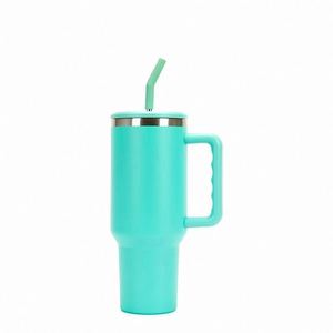 Gobelet de voyage isotherme H3.0 avec poignée, 40 oz, double paroi, couvercle, paille, antidérapant, couleur personnalisée OEM - Product Image 6