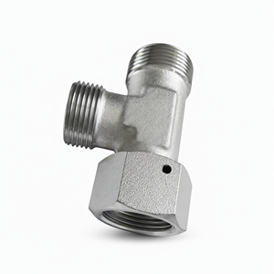 Raccord en T hydraulique en acier inoxydable 304, adaptateur mâle-femelle haute pression pour système hydraulique - Product Image 2