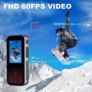 Cámara de Acción con Pantalla Dual de 2.0 Pulgadas, Video 1080p 4K, No Resistente al Agua, para Viajes, Uso en Casco de Motocicleta, con Tarjeta de 32GB, Gris - Product Image 6