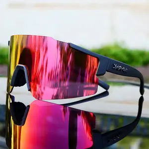 광학 맞춤형 로고 사이클링 안경 편광 UV 보호 MTB 스포츠 안경 방풍 PC 선글라스 여성 남성