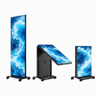Écran d'affichage numérique LED portable pliable JIACAI GOB P1.25 P1.53 P1.86 P2.5 pour magasin, totem publicitaire intérieur