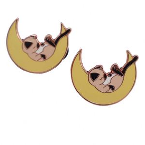 Épinglette en métal personnalisable avec logo, motif dessin animé mignon, logo thé teinté, impression découpée pour vêtements, chapeaux, cols et accessoires naturels - Product Image 4