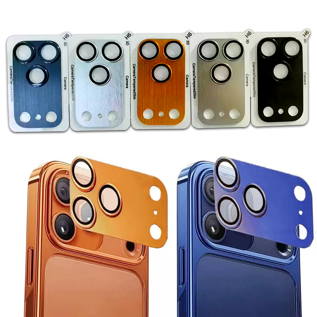 For 17 Pro Max Camera Lens Film Glass Bar Design Brushed Armor Waterproof & Scratch-Resistant