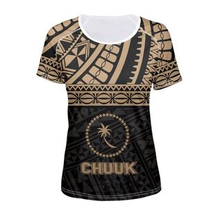 T-Shirt à manches courtes pour hommes, en Polyester, motif vague Tribal, <span class=keywords><strong>tatouage</strong></span>, or, Couple, col rond, décontracté, Oem, fabrication en vrac - Product Image 3