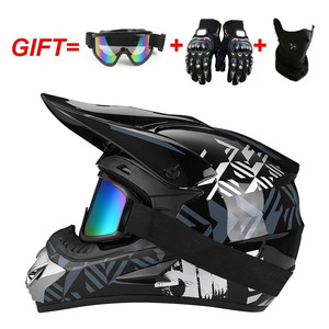 Casque de moto intégral unisexe toutes saisons en EPS pour scooters, VTT - Respirant, coupe-vent, réglable, course, tout-terrain, sécurité - Product Image 4