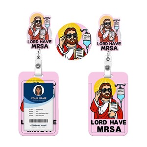Cross-border Acrylic Priest Foundation Badge Scroll Sheet Easy-pull <b>Buckle</b> Retractable Badge <b>Clip</b> ID Card Sleeve - Product Image 5