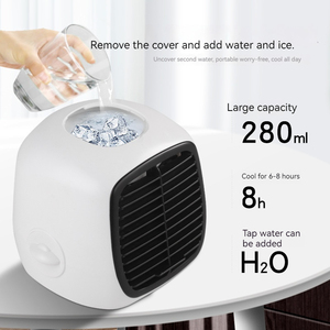 Enfriador de <span class=keywords><strong>aire</strong></span> de mesa alimentado por USB, Mini acondicionador de <span class=keywords><strong>agua</strong></span> fría portátil, ventilador de niebla de refrigeración eléctrica, <span class=keywords><strong>aire</strong></span> <span class=keywords><strong>acondicionado</strong></span> para la habitación del hogar - Product Image 2