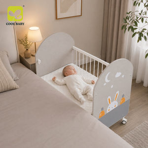 B271 CoolBaby Factory Wholesale Baby Crib <strong>with</strong> Rocking Function Co-Sleeper Function <strong>and</strong> Storage <strong>Drawer</strong> for Indoor Use - Product Image 2