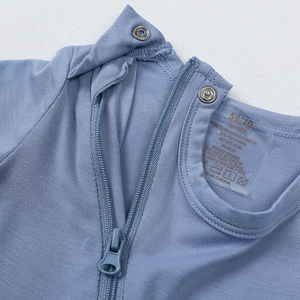 Ropa <span class=keywords><strong>de</strong></span> Verano Personalizada para Bebés Recién Nacidos, Body <span class=keywords><strong>de</strong></span> Bebé con Doble Cremallera, Mono <span class=keywords><strong>de</strong></span> Manga Corta <span class=keywords><strong>de</strong></span> Bambú para Bebé Niño y Niña - Product Image 3