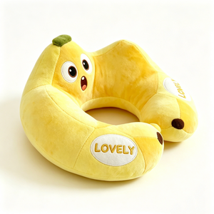 Almohada de felpa naranja personalizada, almohada cervical con forma de cítrico, almohada de viaje con forma de U, cojín naranja adorable, artículos de viaje de felpa encantadores - Product Image 3