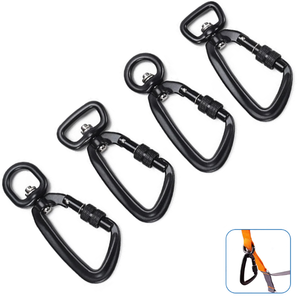 Karabiner Putar Pengunci Sekrup Logam Aluminium 5kN, Pengait Geser Clevis, Pengunci Kait, Karabiner Kekuatan Tinggi untuk Olahraga Luar Ruangan - Product Image 1