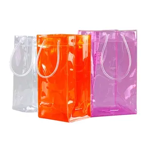 热卖聚氯乙烯冰袋酒瓶冰袋定制透明冰袋
