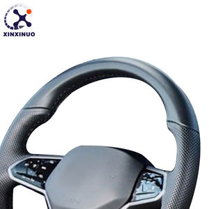 Volante de cuero medio perforado <span class=keywords><strong>R</strong></span> <span class=keywords><strong>Line</strong></span> Golf 8 para VW Volkswagen Golf 8 MK8 8R <span class=keywords><strong>R</strong></span> Gti Gtd Jetta Tiguan Polo Passat CC B7 B8 - Product Image 5