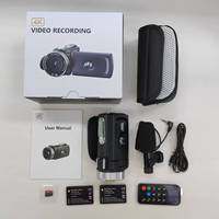 Camcorder Profesional Perjalanan Murah UHD 4K 18X Digital Zoom 12MP Sensor CMOS dengan Dukungan MicroSD untuk Fotografi 360 Derajat