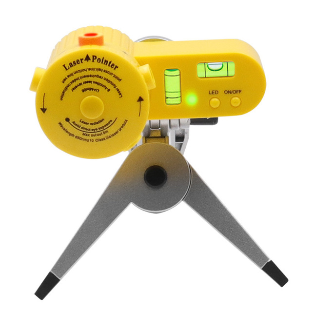LV06 Laser Level Four-in-one Horizontal Ruler Laser Ruler Can Rotate with Tripod Wire Feeder