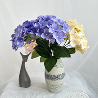 Bunga Hydrangea Artificial Grosir dengan Simulasi Tinggi untuk Dekorasi Pesta Ulang Tahun