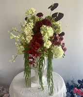 Boule de fleurs artificielles personnalisée PPS, vertes et colorées, pour la décoration de table de mariage et d'événements – Meilleure vente