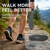 Nouvelle Arrivée Semelle Intérieure Confort EVA pour le Sport, Amorti et Soutien de la Voûte Plantaire pour la Course Lente, Insert de Chaussure Thermoplastique Moulé