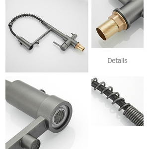 Смеситель кухонный из нержавеющей стали с двойной ручкой - Product Image 6