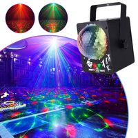Lumières de fête activées par le son, projecteur à 60 motifs pour piste de danse, mariage, effet laser, éclairage de scène, lumière stroboscopique de discothèque