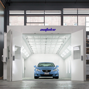 ตู้พ่นสีรถยนต์คุณภาพสูง AUTOKE <span class=keywords><strong>ATK</strong></span>-001 รับประกัน 1 ปี ได้รับการรับรองมาตรฐาน CE ระบบทำความร้อนด้วยไฟฟ้า ฉนวนกันความร้อนแบบ Rock Wool ไฟ LED ประหยัดพลังงาน - Product Image 1