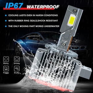 ไฟหน้า LED ซีรีส์ D รุ่น D1S D2S D3S D4S D5S D8S หลอดไฟหน้า LED กำลังสูง 3 ท่อทองแดง สว่างพิเศษ D3s LED D1s LED - Product Image 6