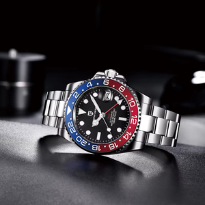 Watches 25mm Rotating Bezel Men's Mechanical <b>Smart</b> Watch Stainless Steel Band Sapphire Crystal 20BAR Waterproof Business Fashion - Product Image 6