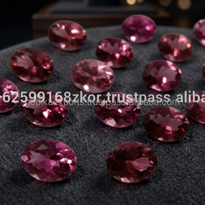 Tourmaline rose naturelle 6x8mm, taille ovale, facettée, pierre précieuse en vrac, haute qualité, certifiée par une tierce partie, marque Gopika - Product Image 3