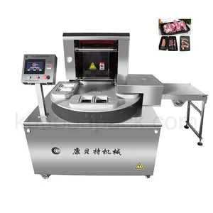 CE automatic meat chicken duck poultry seafood frozen pizza vacuum sealer forming packaging machine