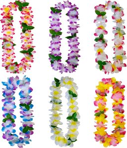 Hawaiian Leis กิ๊บติดผมที่คาดผมและสายรัดข้อมือชุดปาร์ตี้ฮาวาย - Product Image 2